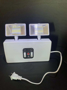 Lampe de secours à double tête de batterie rechargeable à LED 2X3w