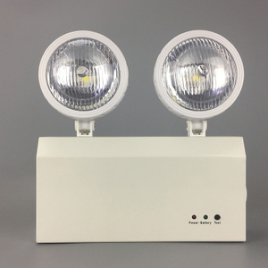 Lampe frontale jumelle d'urgence à LED avec batterie de secours pour urgence incendie 