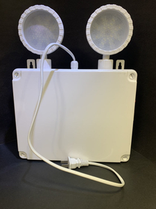 Lampe de têtes jumelles IP65 de preuve de l'eau de secours de batterie adaptée aux besoins du client rechargeable de LED